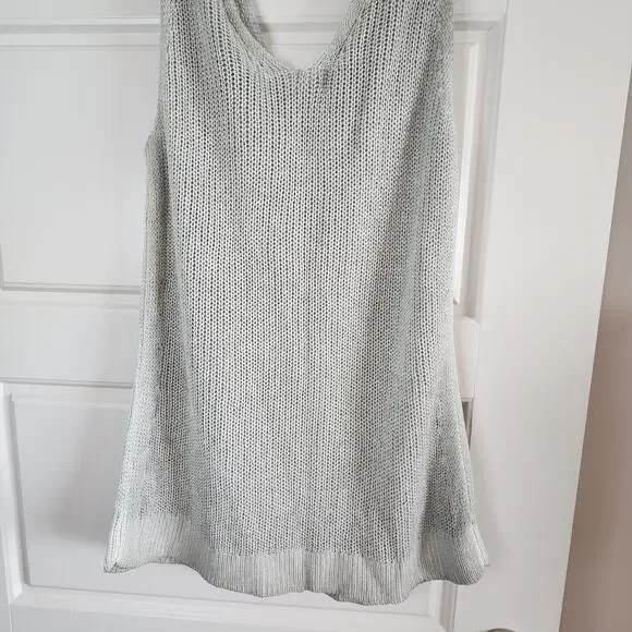 Charlie B Knit Top Women Small Color Celadon Capsule Wardrobe Neutral Minimalist - Picture 12 of 14